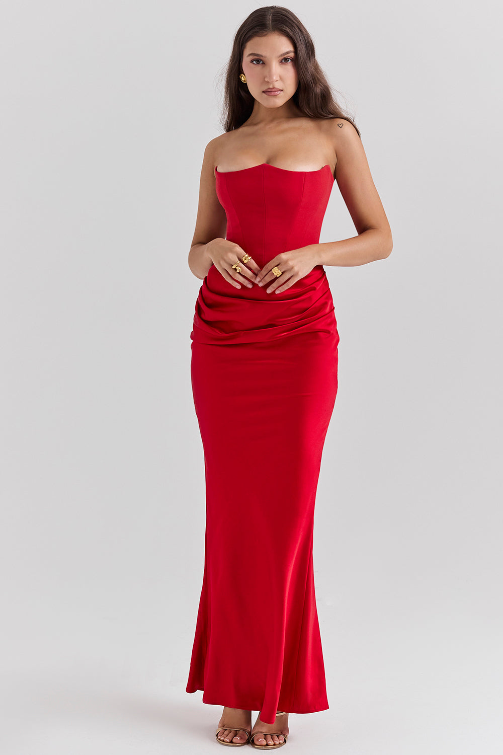 Madison™ | Abito in Satin con Silhouette a Forma di Clessidra