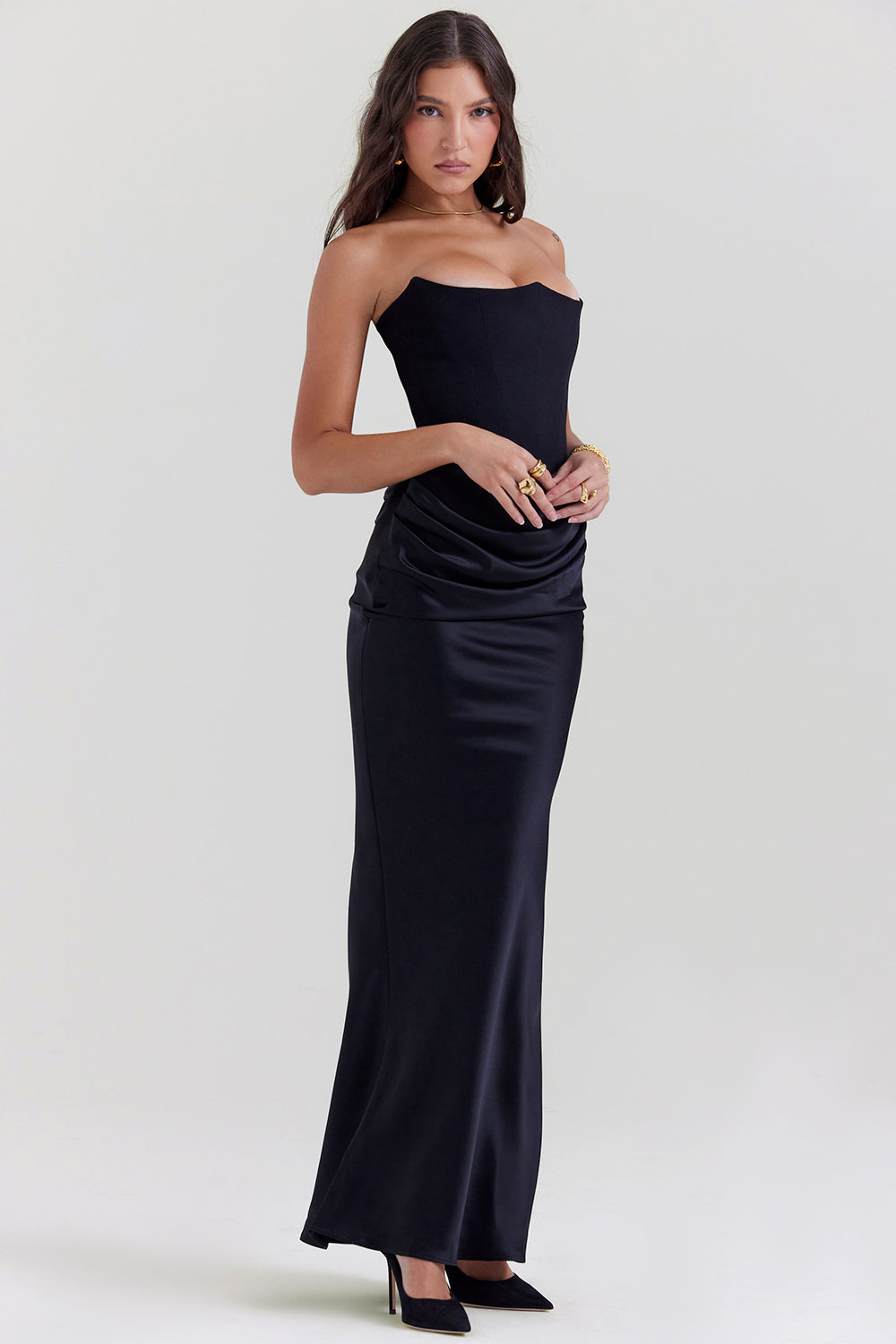 Madison™ | Abito in Satin con Silhouette a Forma di Clessidra