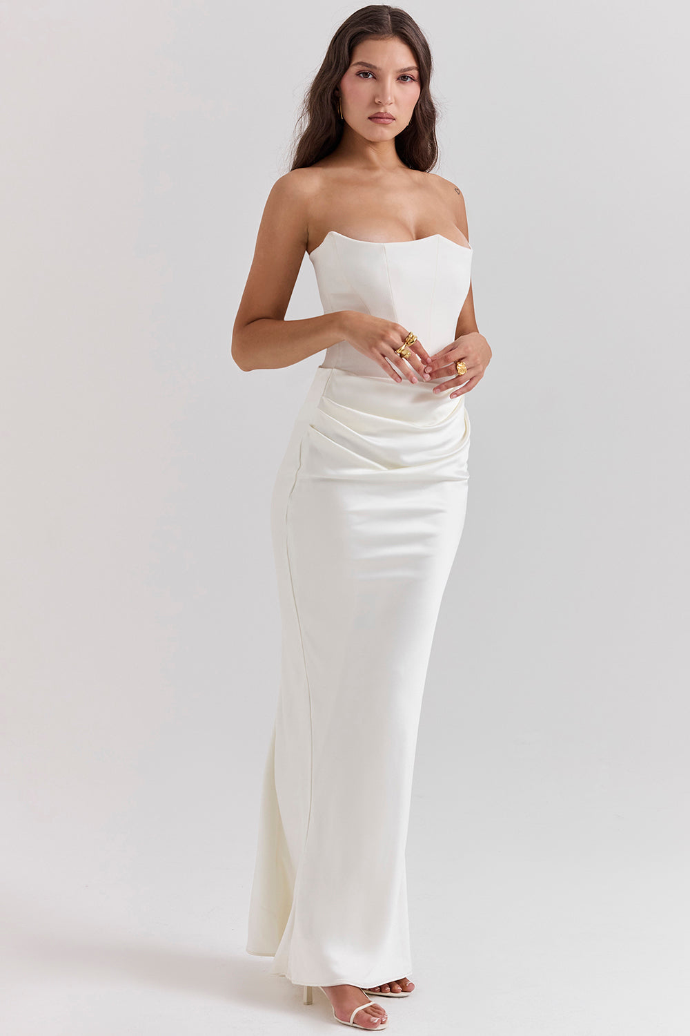Madison™ | Abito in Satin con Silhouette a Forma di Clessidra