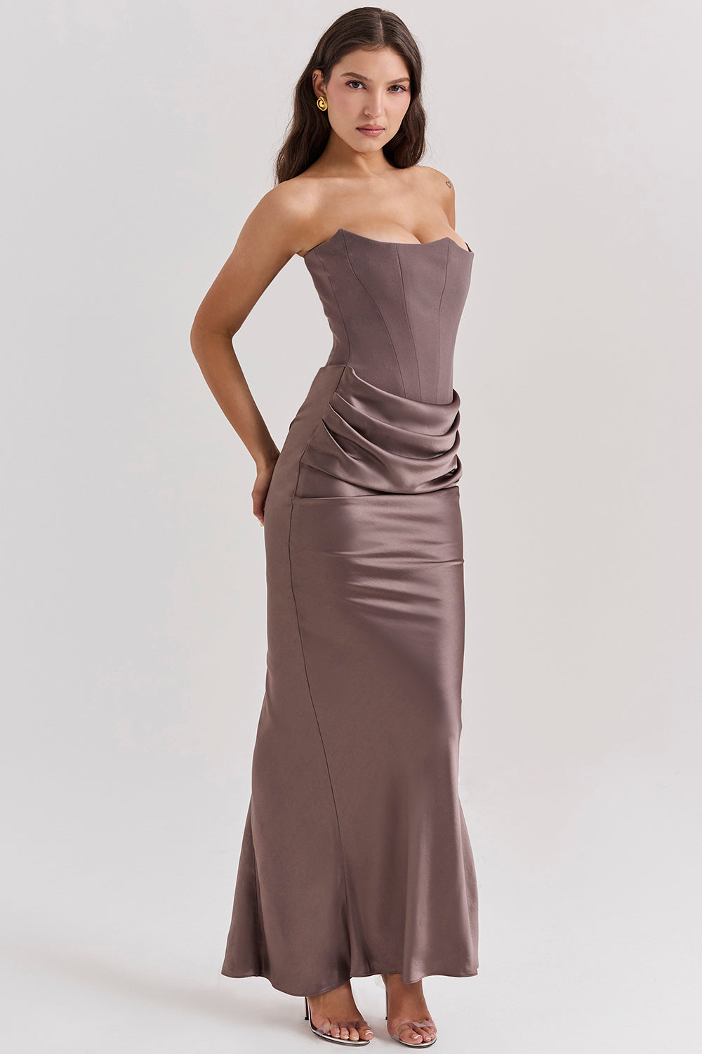 Madison™ | Abito in Satin con Silhouette a Forma di Clessidra