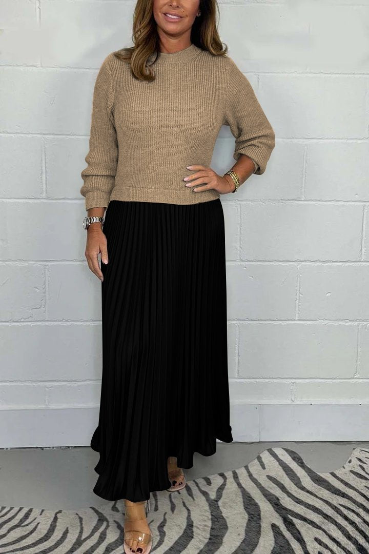 Clara™ | Set Chic di Pullover e Gonna Plissettata