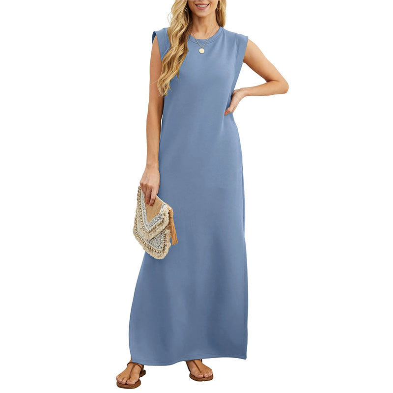 Therese™ | Abito Maxi Senza Maniche in Design Minimalista