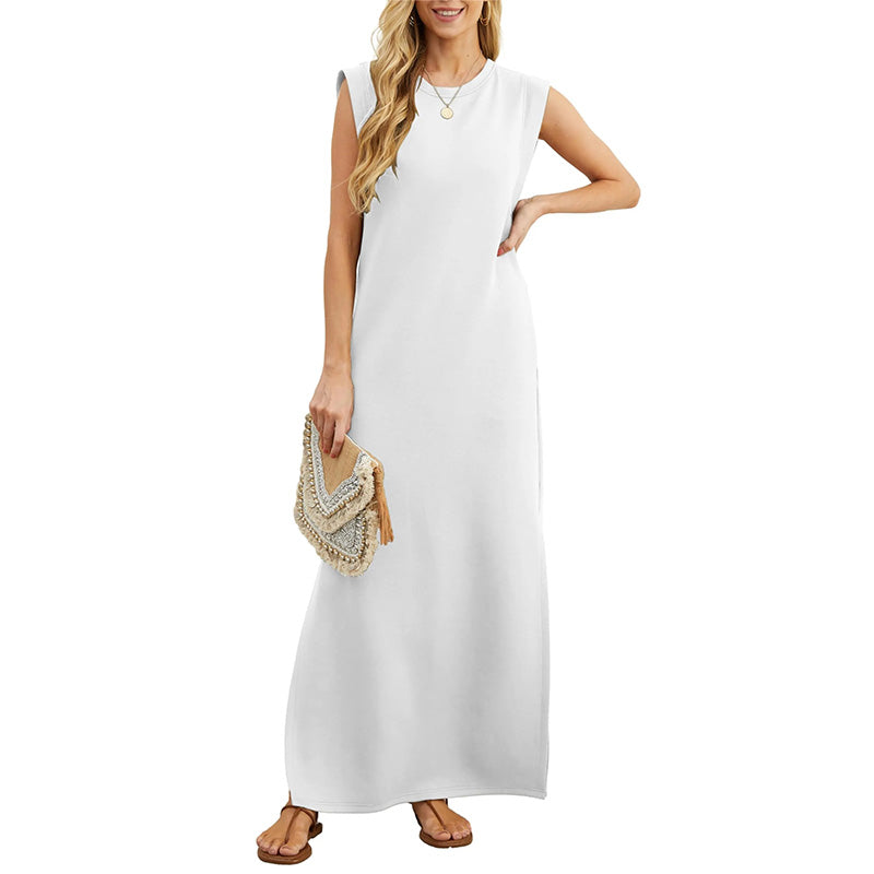 Therese™ | Abito Maxi Senza Maniche in Design Minimalista