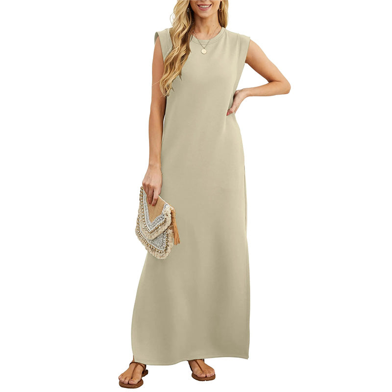 Therese™ | Abito Maxi Senza Maniche in Design Minimalista