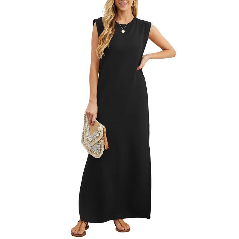 Therese™ | Abito Maxi Senza Maniche in Design Minimalista